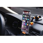 Wholesale Clip Long Neck Tablet Windshield and Dashboard Car Mount Holder C058 (Black Gray)